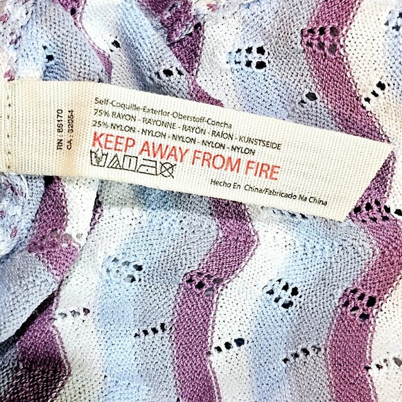 Intimately Free People Lounge Swift Open Cardigan Duster Chevron Print, Sz M - Picture 10 of 10